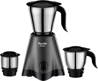 Preethi Tiara MG 275 500 W Juicer Mixer Grinder (3 Jars, Grey)