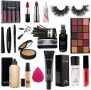 SHILLS PROFESSTIONAL makeup kit combo of 19 waterproof and matte finish makeup products ( color may vary)  (Pack of 19)