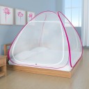 Flipkart SmartBuy Polyester Adults Washable Folding Double Bed Mosquito Net  (Pink, White, Tent)