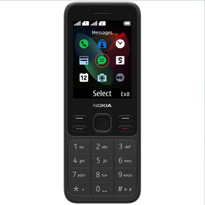 Nokia 150 Dual Sim Keypad Mobile,Wireless FM radio, Bluetooth, MP3 player  (Black)