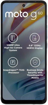 MOTOROLA G60 (Dynamic Gray, 128 GB)  (6 GB RAM)