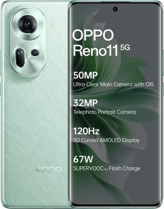 OPPO Reno11 5G (Wave Green, 128 GB)  (8 GB RAM)