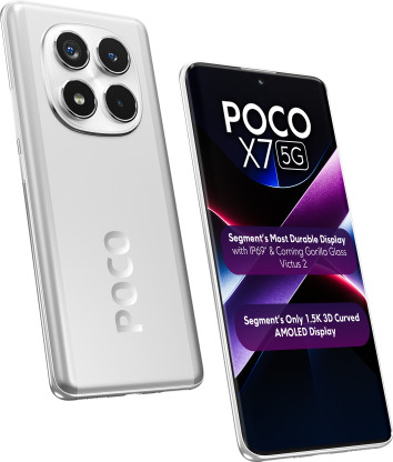 POCO X7 5G (Cosmic Silver, 128 GB)  (8 GB RAM)