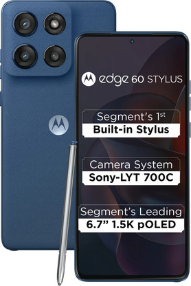 MOTOROLA Edge 60 Stylus (PANTONE Gibraltar Sea, 256 GB)  (8 GB RAM)