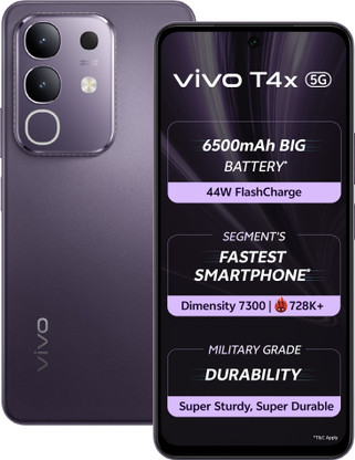 vivo T4x 5G (Pronto Purple, 128 GB)  (6 GB RAM)