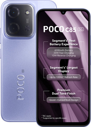 POCO C85 5G (Mystic Purple, 128 GB)  (4 GB RAM)