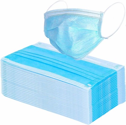 Nakoda Creation mask_200 Surgical Mask With Melt Blown Fabric Layer  (Blue, Free Size, Pack of 200, 3 Ply)