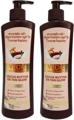 VLCC Cocoa Butter De tan Glow Body Lotion  (800 ml)