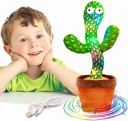 Knight Dancing Cactus Toy, Talking Repeat Singing Sunny Cactus Toy 120 Songs for Baby + Record Your Sound, Sing+Repeat+Dancing+Recording+LED plant (multicolor)  (Multicolor)