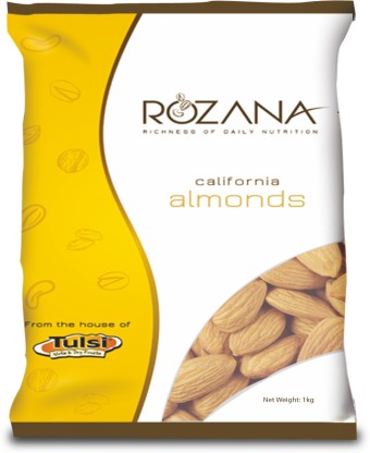 Tulsi California Rozana Almonds  (1 kg)