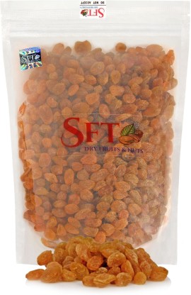 SFT Raisins Golden (Kishmish) Seedless, Dry Grapes Raisins Raisins  (100 g)
