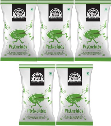 WONDERLAND Foods Roasted and Salted Pistachios  (5 x 30 g)