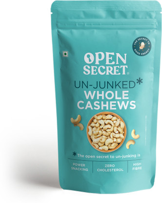 OPEN SECRET Premium Whole Kaju - High Protein Dry Fruit, Fasting Vrat Special Cashews  (1 x 1 kg)