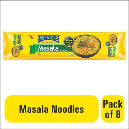 SMITH & JONES Masala Instant Noodles Vegetarian  (Peri Peri masala Free)  (480 g)