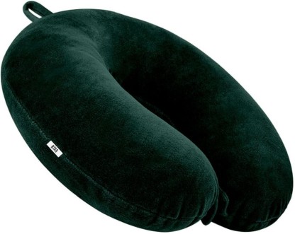Btag Soft Fibre Filled Neck Pillow Neck Pillow  (Bottle Green)