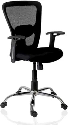 SS ENTERPRISE MS003 Linen Office Executive Chair  (Black, Pre-assembled)