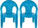Polyset Bobby Chair Strong And Durable Plastic School Study Chair For Kids Plastic Outdoor Chair  (Blue, Pre-assembled)
