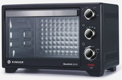 Singer 20-Litre MAXIGRILL 2000 (SOT 200 MBT) Oven Toaster Grill (OTG)  (Black)