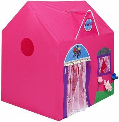 Tejasvi creation Kids Jumbo Size Queen Palace Tent House (Pink)  (Pink)
