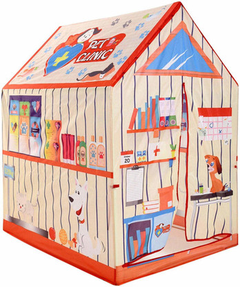 Tector Big Pet Clinic Playing Tent House  (Multicolor)