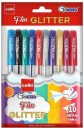 Cello Geltech Fun Glitter Gel Pen  (Pack of 10, Multicolor)
