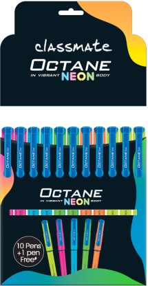 Classmate Octane Neon Gel Pen  (Pack of 11)