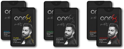 one8 by Virat Kohli ONE8 Pocket EDT COMBO PACK 18 ML X 6 Eau de Toilette  -  108 ml  (For Men & Women)