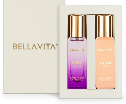 Bellavita DATE WOMAN & GLAM WOMAN perfume combo|2X20ML|With Floral & Woody Notes| Eau de Parfum  -  40 ml  (For Women)
