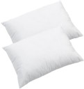 PUMPUM Polyester Fibre Solid Sleeping Pillow Pack of 2  (White)