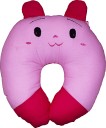 Fancy Walas Microfibre Solid Baby Pillow Pack of 1  (Pink, Red)