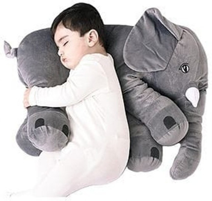 DearJoy Microfibre Baby Pillow Pack of 1 Animals Luxury  (Grey)