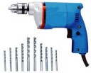 Sauran Power Drill Machine With Drill bits for wood,iron,wall Multicolour/10mm/310watt/230v/2600 rpm/6 month warranty/ Drill Machine with Warranty S5 Pistol Grip Drill  (10.04 mm Chuck Size)