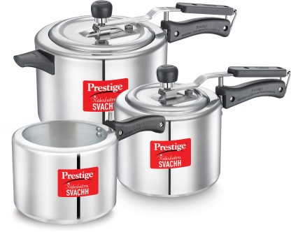 Prestige Svachh Nakshatra 2 L, 3 L, 5 L Pressure Cooker  (Aluminium)