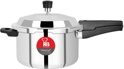 Renberg Trinox 5 L Outer Lid Induction Bottom Pressure Cooker  (Stainless Steel)