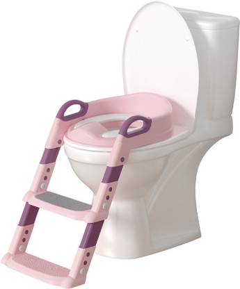 KIDDERY Potty Training Seat For Kids 1-5 Years | Toilet Seat | Adjustable Height | Pink Potty Seat  (Pink)