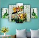 SAF Radha Krishna Religious UV Textured Wall Painting for Home decorative Digital Reprint 18 inch x 30 inch Painting  (Without Frame, Pack of 5)