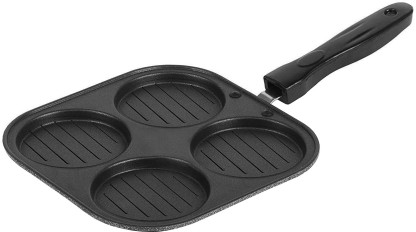 Flipkart SmartBuy Non-Stick Grill Design Snack Maker 4 Cavity Pancake Pan 19.5 cm diameter 1 L capacity  (Aluminium, Non-stick)