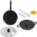 Flipkart SmartBuy Appam maker and Dosa tawa combo NA Pan 24 cm diameter with Lid 2 L capacity  (Aluminium, Non-stick)