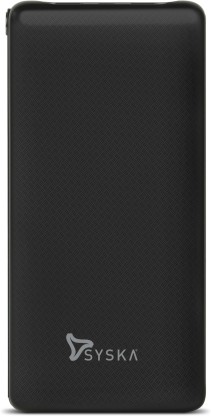 Syska 30000 mAh Power Bank (18 W, Quick Charge 3.0, Power Delivery 2.0)  (Elegant Black, Lithium Polymer)