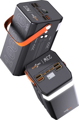 Callmate 100000 mAh 23 W Power Bank  (Black, Lithium Polymer, Power Delivery 3.0, Fast Charging, Quick Charge 3.0 for Mobile)