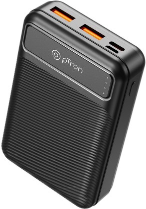 PTron 10000 mAh 22.5 W Power Bank  (Black, Lithium Polymer, Fast Charging for Mobile)