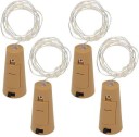 COMBO 4 quantity bottle cork led string lights 2 meter 20 led warm white 20 LEDs 1.98 m White Rice Lights  (Pack of 4)