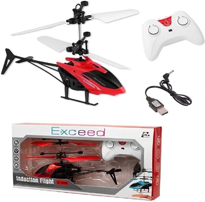 Mayne Flying Remote Control RC Induction Type 2-in-1 Indoor Outdoor Helicopter  (Multicolor)