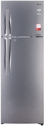 LG 335 L Frost Free Double Door 3 Star Convertible Refrigerator  (Dazzle Steel, GL-T372JDS3)
