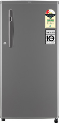 LG 185 L Direct Cool Single Door 2 Star Refrigerator  (Dim Grey, GL-B199ODGC)
