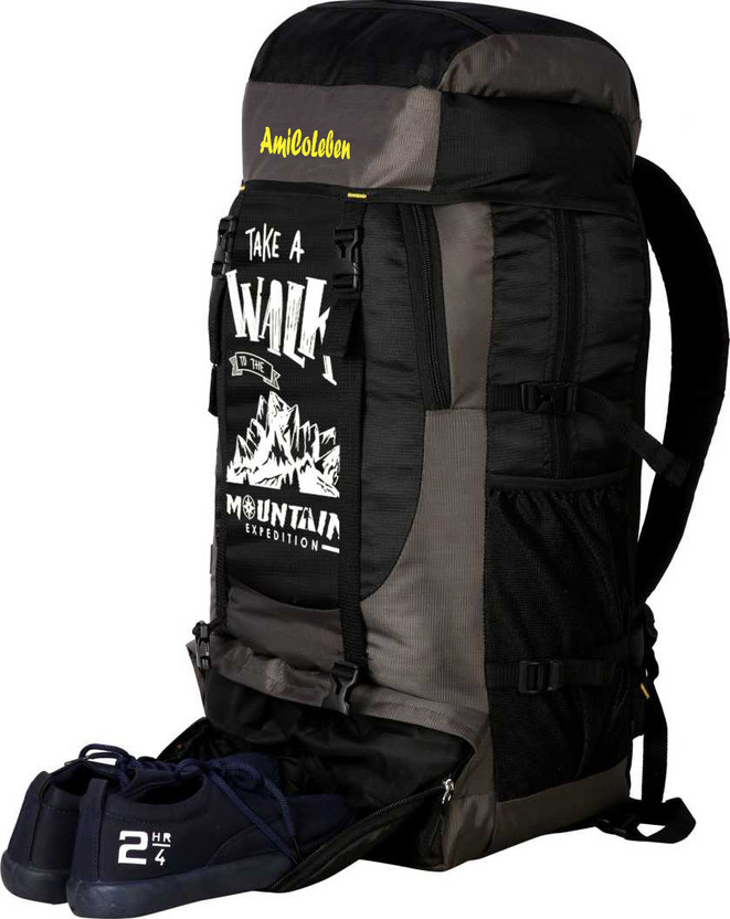 TRACKING HIKING TRAVEL BACKPACK RUCKSACK CAMPANING WATERPROOF OUTDOOR BAG Rucksack  - 65 L  (Grey)