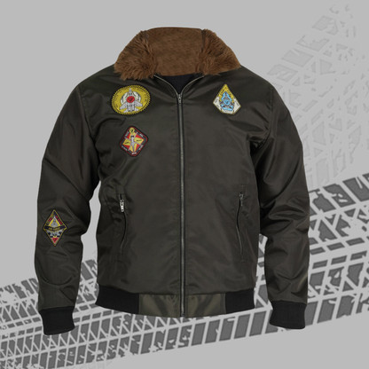 Fighter FTRBMR-AGN-M Riding Protective Jacket  (Green, M)