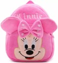 Small 10 L Backpack Soft plush Backpack, School Bag For Kids, Baby Bag (Minnie) (Pink) Backpack  (Pink, 10 L)