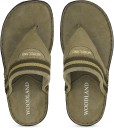 Men Khaki Flats Sandal
