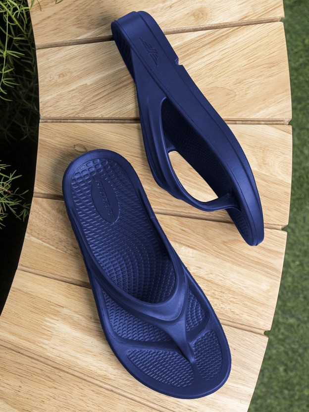 Women Flip Flops  (Navy , 4)